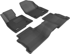 img 4 attached to Custom Fit Car Floor Liners for Mazda 6 Mazda6 2014-2021 - 3D MAXpider L1MZ04001509 All-Weather Floor Mats, Kagu Series, Black (1st & 2nd Row)