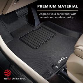 img 2 attached to Custom Fit Car Floor Liners for Mazda 6 Mazda6 2014-2021 - 3D MAXpider L1MZ04001509 All-Weather Floor Mats, Kagu Series, Black (1st & 2nd Row)