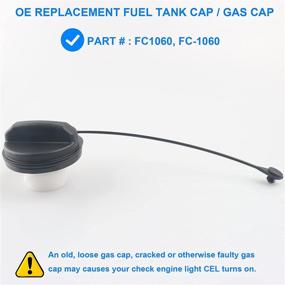 img 3 attached to 🔒 Premium Gas Cap Replacement for Ford Mercury - Compatible with FC1060, FC-1060 - Ford Escape, Ford Focus, Mercury Mariner (2005-2007)