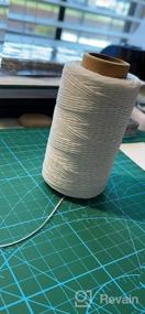 img 5 attached to 250M/273Yard Qmnnma Waxed Thread For Leather Sewing, Book Binding, And DIY Crafts - 150D Waxed Cord For Bags, Wallets, Shoes, And Jewelry Repair