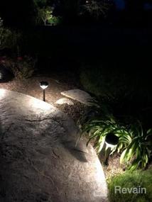 img 6 attached to Linkind Solar Pathway Lights 8 Pack, Warm White Bright Solar Lights Outdoor Waterproof, Solar Garden Lights Adjustable Landscape Path Lights For Patio Walkway Yard Driveway Backyard Decorative