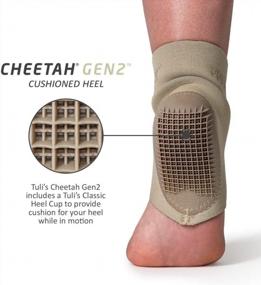 img 1 attached to Cheetah Gen2 Heel Cup для юных гимнастов и танцоров, обеспечивающий защиту стопы и облегчение боли при болезни Севера и боли в пятке
