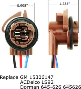 img 3 attached to 🔌 iJDMTOY (2) Hyper Flash/Bulb Out Error Fix Wiring Adapters for LED Bulbs - 3157 3057 3155 3357 3457 4157 Turn Signals & Brake Lights