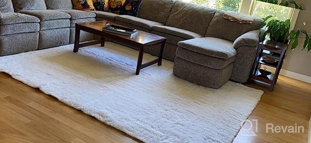 img 1 attached to Kids Play Room Soft Faux Fur Luxury Rug Plush Handmade Knitted Area Rug Shag Loomed Nursery Decoration Rugs Baby Care Crawling Carpet review by Jon Delgado