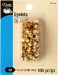 100-count brass eyelets, 5/32-inch dritz 104-35 for crafting and sewing projects logo