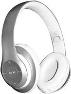 🎧 metolic silver bluetooth headphones: cheap, clear, and good wireless headgear (4.1) logo