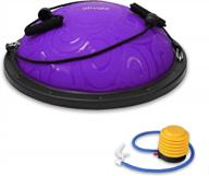 ativafit balance trainer half ball with resistance bands, pump, and 660 lb weight capacity - inflatable yoga ball for home gym workouts, core strength fitness logo