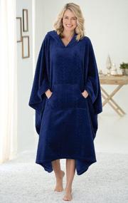 img 2 attached to Stay Cozy With PajamaGram'S Women'S Wearable Throw Bathrobe In Twilight