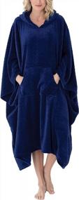 img 4 attached to Stay Cozy With PajamaGram'S Women'S Wearable Throw Bathrobe In Twilight