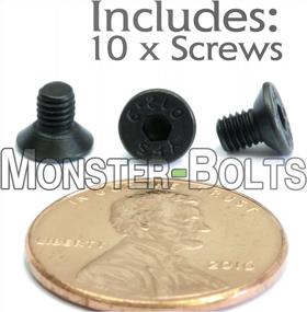 img 2 attached to Premium Quality Flat Head Socket Cap Screws - M3 X 5Mm, DIN 7991, Alloy Steel, Black Oxide Finish, 10 Pack By MonsterBolts
