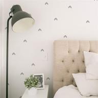 🎯 contemporary maxwell wall art decals: enhance boys' and girls' nursery, bedroom, living room with stylish archer black arrowheads room sticker set of 112 pieces logo