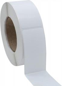 img 2 attached to Organize With Ease: Hybsk 1X2 Inch White Glossy Color-Code Labels - 500 Labels Per Roll.