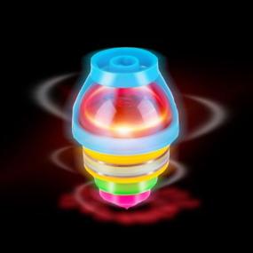 img 2 attached to 15-Pack LED Light Up Flashing UFO Spinning Tops With Gyroscope Novelty Bulk Toys Party Favors - PROLOSO
