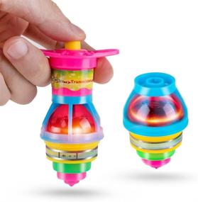 img 3 attached to 15-Pack LED Light Up Flashing UFO Spinning Tops With Gyroscope Novelty Bulk Toys Party Favors - PROLOSO