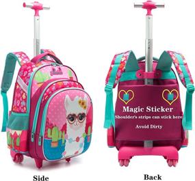 img 2 attached to Meetbelify Unicorn Rolling Backpacks Backpack Backpacks ~ Kids' Backpacks