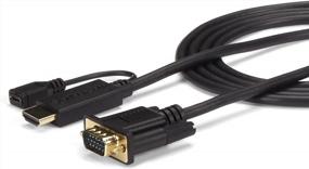img 3 attached to StarTech.Com HDMI To VGA Cable – 6Ft 2M - 1080P – Active Conversion – HDMI To VGA Adapter Cable For Your VGA Monitor / Display (HD2VGAMM6)