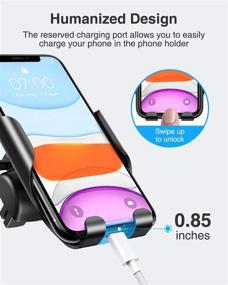 img 1 attached to VANMASS Universal Car Vent Phone Mount: Upgraded Air Vent Holder for iPhone Xs Max/XR/X/8, Samsung Note 20 10 S20 S10 S9