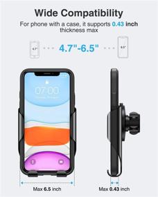 img 2 attached to VANMASS Universal Car Vent Phone Mount: Upgraded Air Vent Holder for iPhone Xs Max/XR/X/8, Samsung Note 20 10 S20 S10 S9