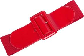 img 2 attached to Women Ladies Elastic Stretch Buckle Women's Accessories ~ Belts