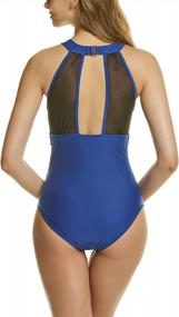 img 3 attached to TSLA Women'S Tummy Control Monokini Swimsuit - Stylish One Piece Bathing Suit