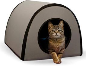 img 4 attached to 🐱 Stay Cozy and Dry: K&amp;H Pet Products Thermo Mod Kitty Shelter - Waterproof Outdoor Heated Cat House