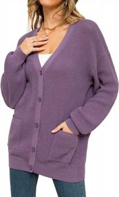 img 2 attached to QUALFORT Women'S 100% Cotton Cardigan Sweater Long Sleeve Button Down Knit Cardigan With Pockets