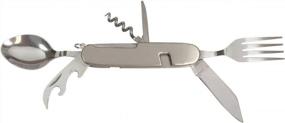 img 4 attached to Ultimate Camping Companion: HTS 231A0 6-In-1 Stainless Steel Multi-Tool