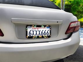 img 2 attached to WIRESTER Printed License Decoration Vehicle Exterior Accessories : License Plate Covers & Frames