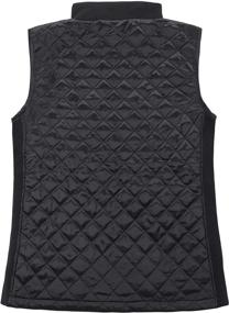 img 3 attached to Bienzoe Casual Quilted Sleeveless Stretch Women's Clothing : Coats, Jackets & Vests