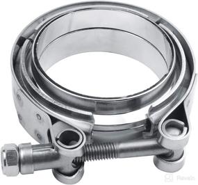 img 4 attached to 🏎️ High-Performance 2.5 Inch Stainless Steel Exhaust V Band Clamp Assembly with Mild Steel Flat Flange - EVIL ENERGY