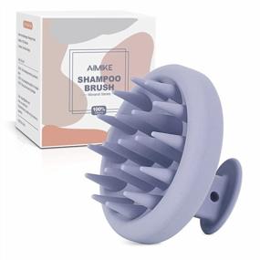 img 4 attached to AIMIKE Scalp Massager Shampoo Brush, Soft Silicone Hair Scrubber For Washing Hair, Dandruff Removal & Scalp Scrubber Hair Growth Stimulator, Scalp Brush/Exfoliator Brush On Dry & Wet Scalp - Blue