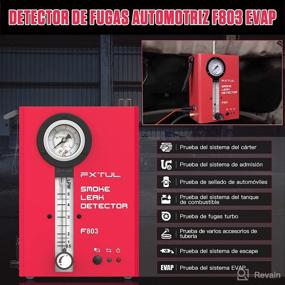 img 3 attached to FXTUL Automotive Smoke Machine Leak Detector and EVAP Leak Down Tester with Dual Modes, Flow Meter, and Pressure Gauge - Ideal for All Vehicles' Fuel Pipe System Leakage Testing