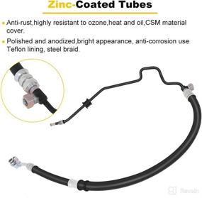 img 3 attached to 🔧 OCPTY Power Steering Pressure Hose Assembly Compatible with 2008-2010 Honda Odyssey | Power Steering Lines Replacement