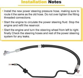 img 1 attached to 🔧 OCPTY Power Steering Pressure Hose Assembly Compatible with 2008-2010 Honda Odyssey | Power Steering Lines Replacement