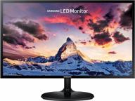 samsung flat monitor super slim design 27", 1920x1080p, 75hz, flicker free logo