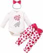 celebrate mother's day with adorable baby girl outfits: long sleeve romper onesies, cute pants and headband sets for fall and winter! logo