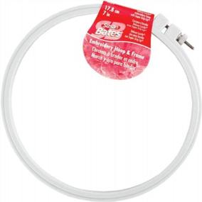 img 1 attached to 🧵 10-Inch Susan Bates Plastic Deluxe Super Grip Embroidery Hoop