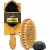 little skin & hair ritual set: 100% vegan dry brushing body brush and detangling boar bristle hair brush - brighten, tighten, restore shine & texture! logo