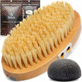 img 3 attached to Little Skin & Hair Ritual Set: 100% Vegan Dry Brushing Body Brush And Detangling Boar Bristle Hair Brush - Brighten, Tighten, Restore Shine & Texture!