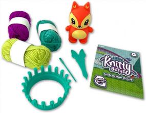 img 3 attached to PlayMonster Little Knitty Bittys Fox - Easy Knitting Craft Kit For Kids - Create 3 Adorable Mini Projects - Tradeable Clothes Included - Ideal For Ages 7+