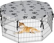 universal pet crate cover for indoor & outdoor use - kooltail dog playpen cover provides sun/rain proof, shade, and security - fits 24 inches pen with 8 panels (playpen not included) логотип