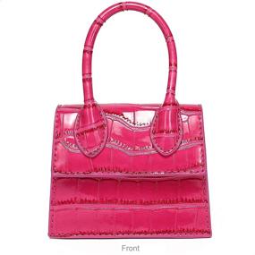 img 1 attached to CATMICOO Trendy Handbag Crocodile Pattern Women's Handbags & Wallets : Top-Handle Bags