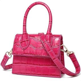 img 2 attached to CATMICOO Trendy Handbag Crocodile Pattern Women's Handbags & Wallets : Top-Handle Bags