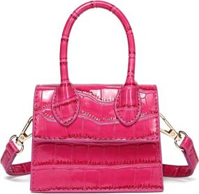 img 4 attached to CATMICOO Trendy Handbag Crocodile Pattern Women's Handbags & Wallets : Top-Handle Bags