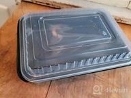 img 1 attached to YANGRUI Reusable To Go Containers - 40 Pack BPA Free Meal Prep Boxes With Lids review by Alvin Bonifacio