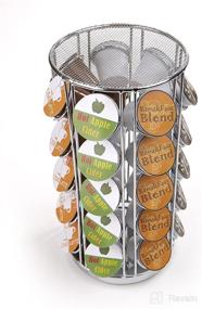 img 1 attached to 🎠 Silver Mind-Reading Carousel Coffee Pod Holder, 35 Pods