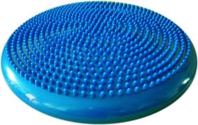 img 2 attached to Blue AppleRound Air Stability Wobble Cushion With Pump - 34Cm /13.5In Diameter - Ideal For Balance, Sensory Stimulation And Active Sitting