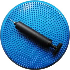 img 4 attached to Blue AppleRound Air Stability Wobble Cushion With Pump - 34Cm /13.5In Diameter - Ideal For Balance, Sensory Stimulation And Active Sitting