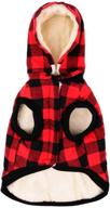 🐶 rc gearpro cozy waterproof windproof reversible british style plaid dog vest: the perfect dog apparel for cold weather логотип