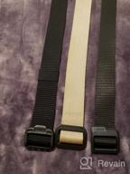img 1 attached to Military-Style Tactical Belt With Quick-Release Buckle And Heavy-Duty Webbing - Available In 1 Or 2 Pack For EDC review by Sue Kaminska